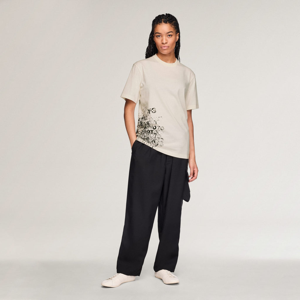 Y-3 GFX T-Shirt Chalk White - Outfit