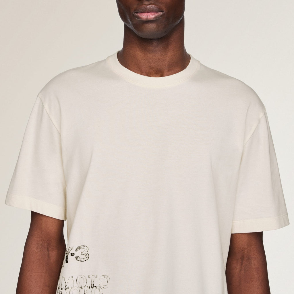 Y-3 GFX T-Shirt Chalk White - Детайл