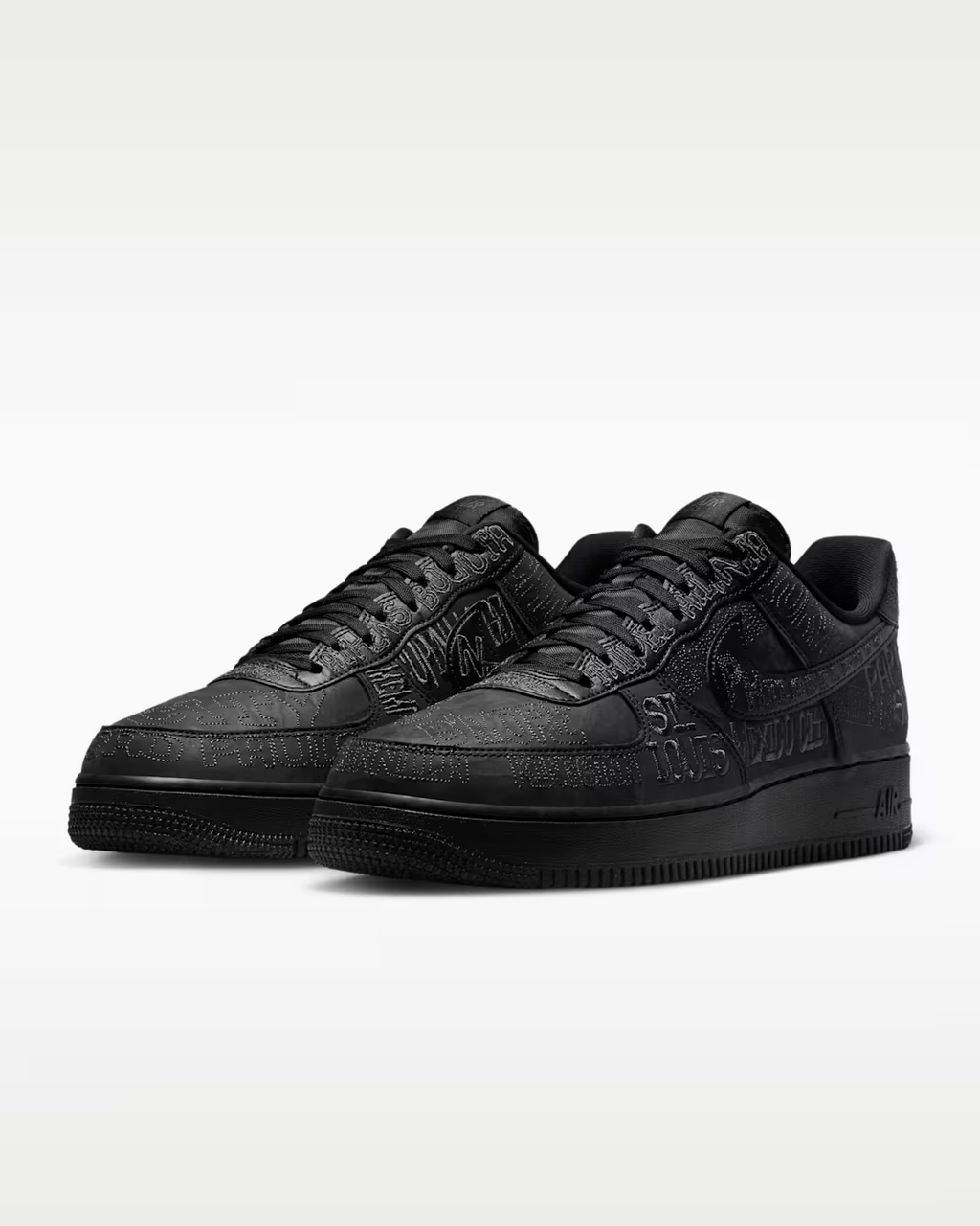 Nike Air Force 1 '07 Low LV8 Style - Черен 001