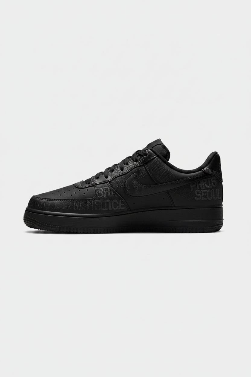 Nike Air Force 1 '07 Low LV8 Style - Черен 001